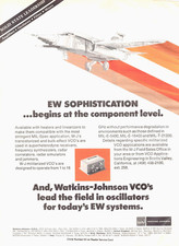 Watkins-Johnson EW Sophistication At The Component Level Vtg Magazine Print Ad