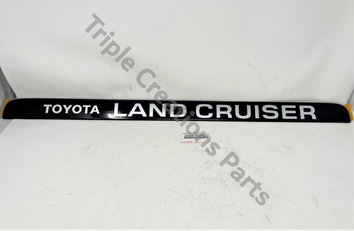 Genuine Toyota Land Cruiser Tailgate Hatch Door Emblem FJ80 FZJ80