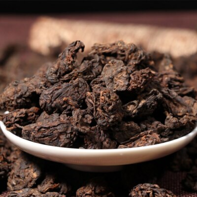 Supreme Aged Golden Bud Lao Cha Tou Pu-erh Loose Tea Ripe Puer Nubs Nugget Tea