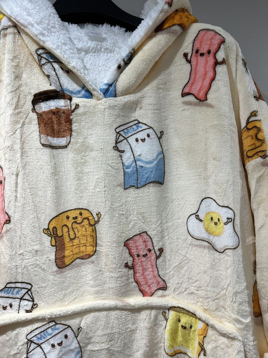Breakfast Genuine Oodie hooded blanket hoodie NO LABELS