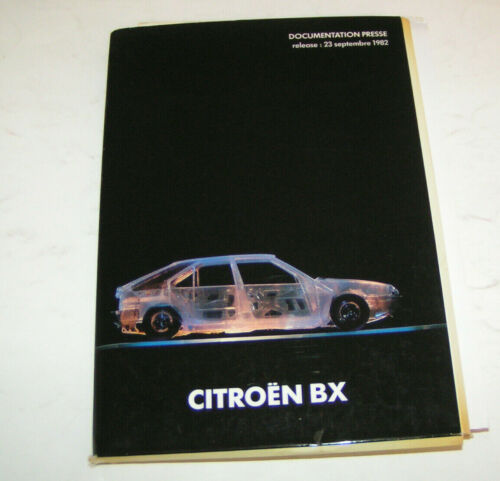 Press kit / Pressemappe - Citroen BX 14 / BX 16 - Ausgabe 1982 - Afbeelding 1 van 8