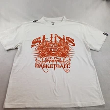 Phoenix Suns T Shirt NBA UNK Graffiti Style Velvet Fuzzy Print Men XXL 