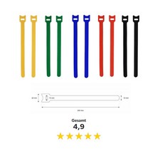 Klettkabelbinder Kabelbinder 20cm Klettband Klettverbinder Kabelverbinder Kabel