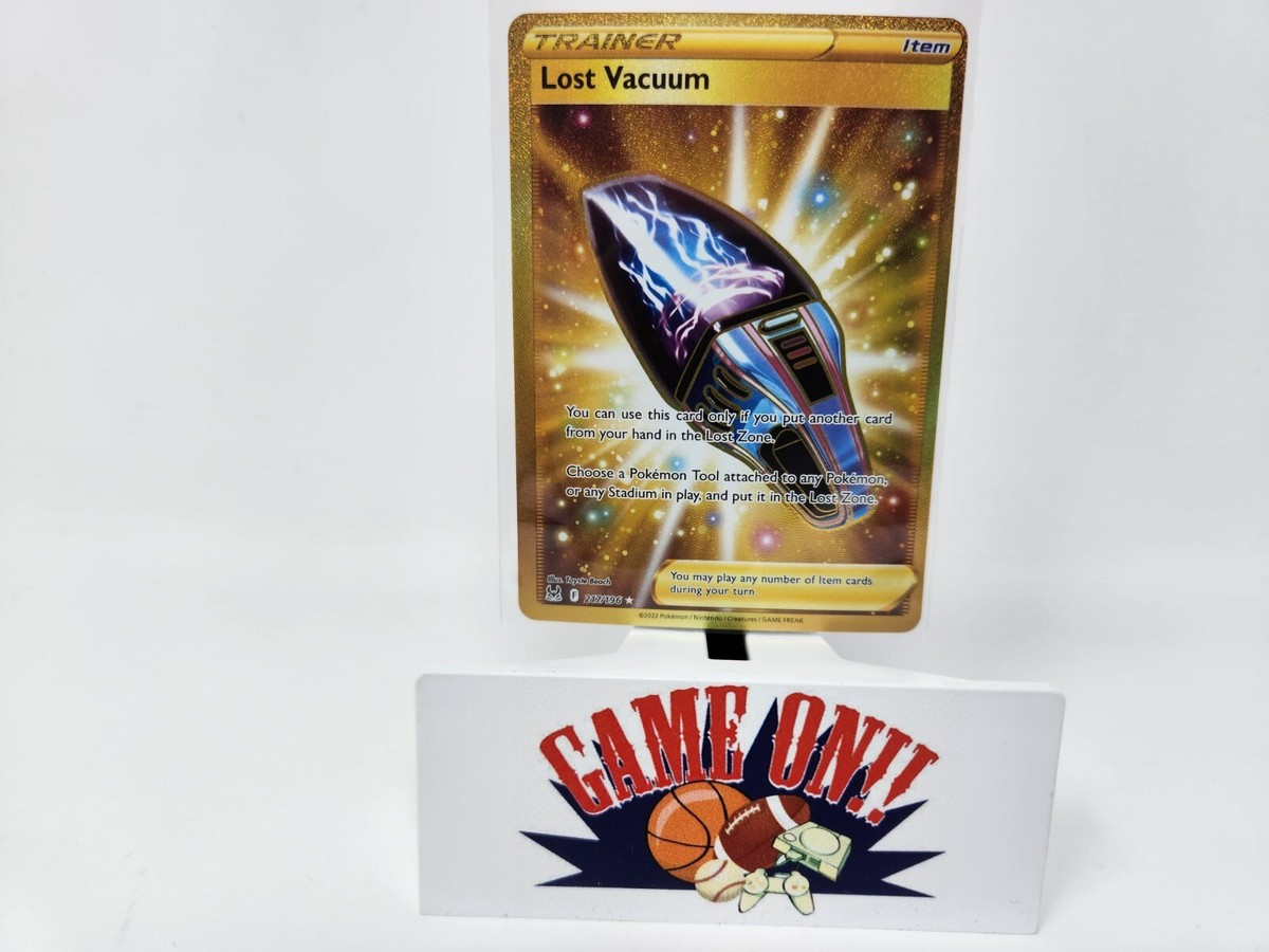 Pokemon Lost Vacuum 217/196 Lost Origin Gold Secret Rare NM sc