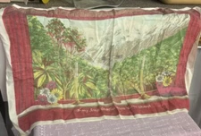 All Pure Linen Fast Colours Vintage Tea Towel NEW ZEALAND Franz Josef Glacier