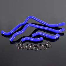 Blue Silicone Radiator Hose Kit & Free Clamps 4Pcs Fit For Alfa Romeo 4C