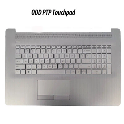 CARACCESSORY For HP 17-BY 17-CA Palmrest Backlit Keyboard Touchpad L92783-001 Silver With ODD