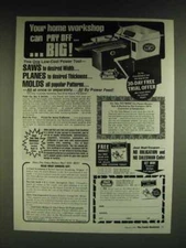 1985 Foley-Belsaw Planer-Molder-Saw Ad - Your home workshop can pay off� �Big