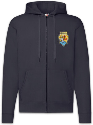 Worker IV Zipper Hoodie Arbeiter Arbeiterklasse Handwerk Handwerker Sozialismus