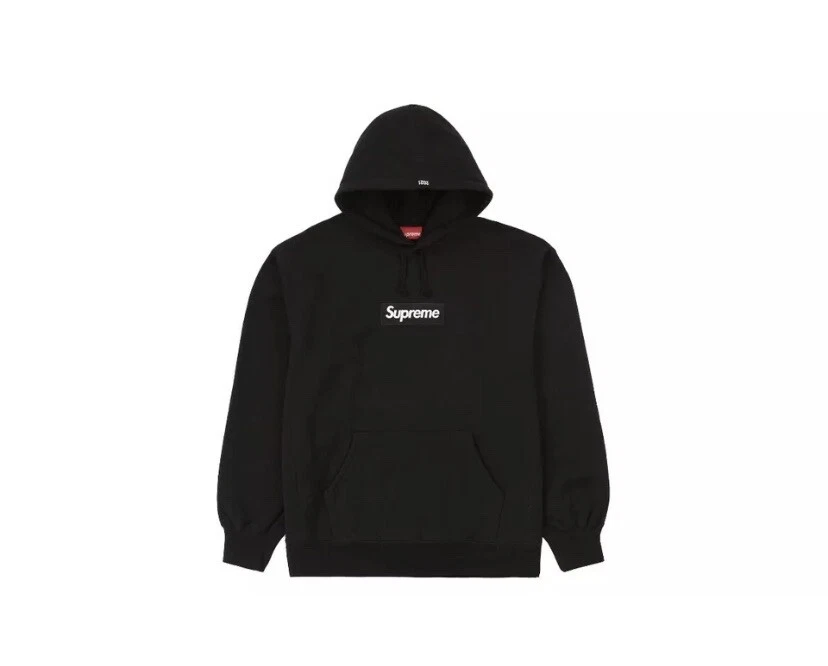 Sweat shirt à capuche logo Supreme Box NOIR XL FW21 flambant neuf livraison gratuite