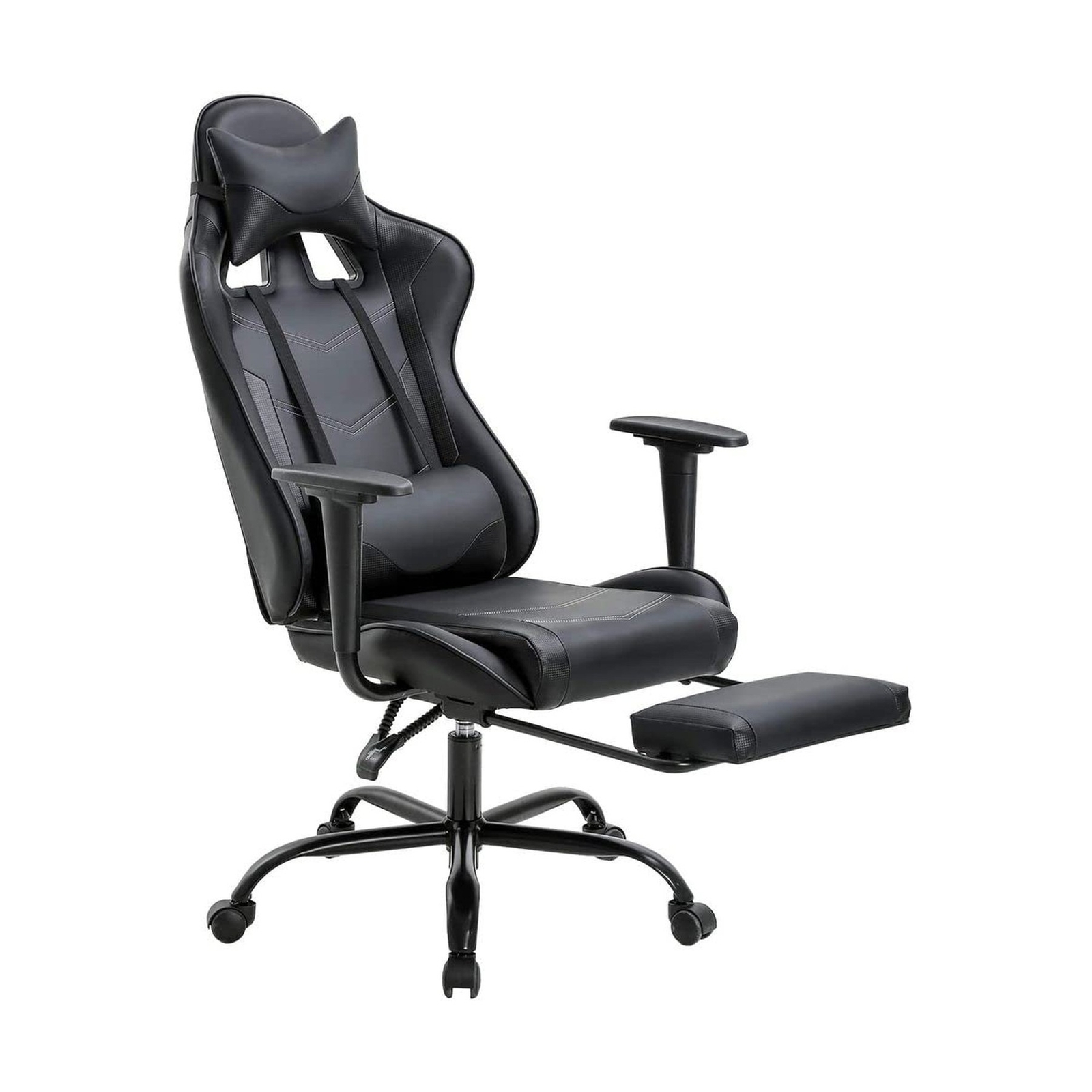 Ergonomic Office Gaming Chair Executive PU Leather Computer Desk Chair with Lumbar Support-image