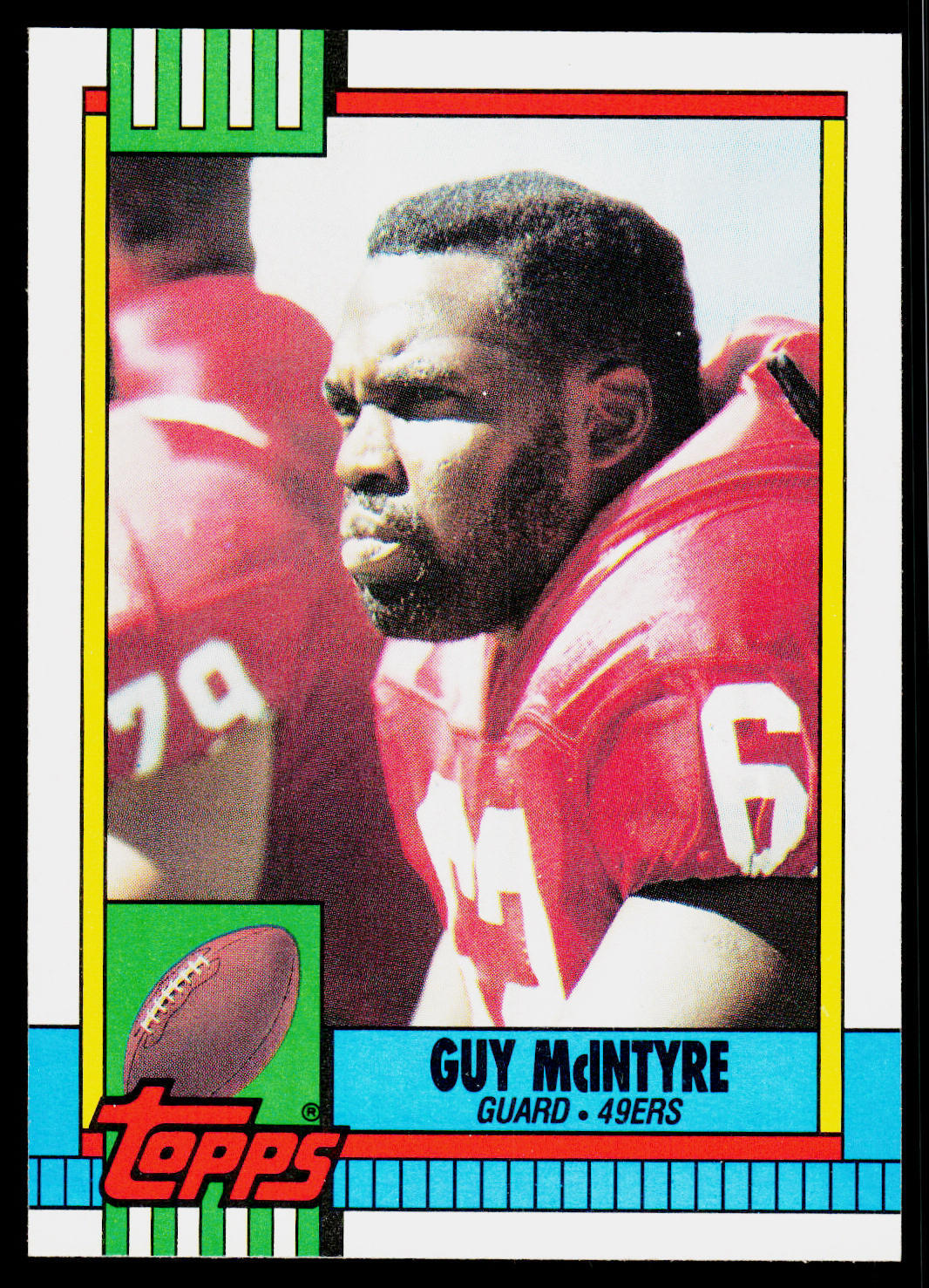 Guy McIntyre, 1990 Topps, #11, San Francisco 49ers,