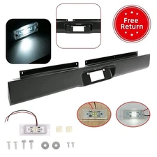Rear Bumper Steel Roll Pan w/License Plate Light For 1997-2004 Dodge Dakota