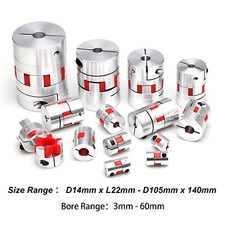 CNC Shaft Coupler Flexible Plum Spider Jaw Co...