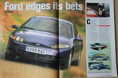 Original 1998 magazine Driving Report, FORD COUGAR, first TECH BRIEF