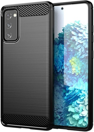 Coque pour Samsung Galaxy S20 FE - Coque résistante antichoc en fibre de carbone TPU - Photo 8 sur 11
