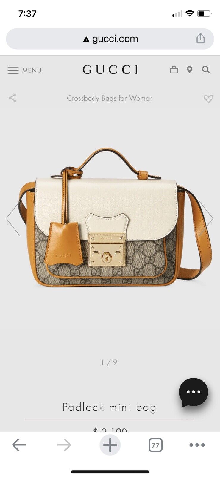 Shop GUCCI Padlock mini bag (652683 96GAG 9763) by N.aykFashion