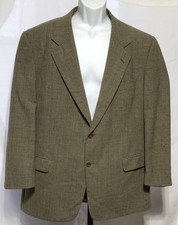 Vintage 80/90s Valentino blazer jacket US 46R Eur 56R Brown Plaid Virgin Wool