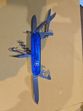 Victorinox Climber Medium Pocket Knife - Blue Transparent