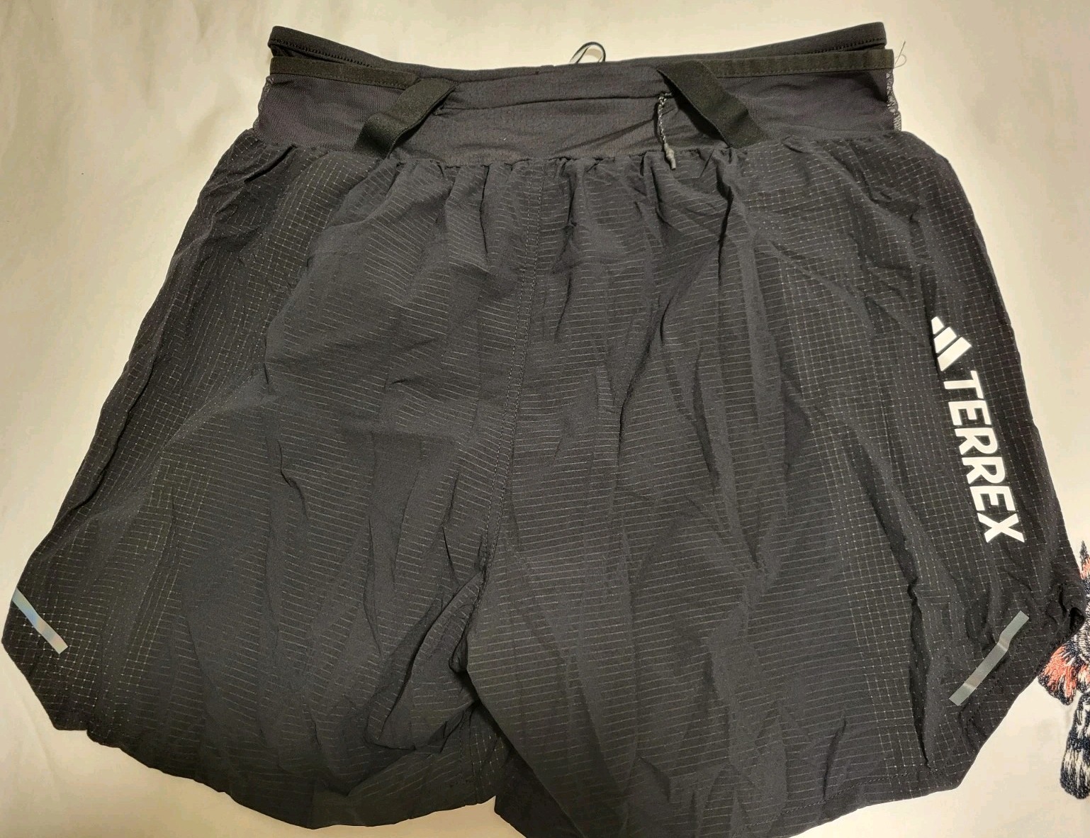 Pantalones Cortos Adidas Para Hombre 5" Entrepierna Terrex Agravic Trail Running Negros Talla Mediana