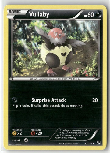 Pokemon Vullaby Black and White 72/114 LP