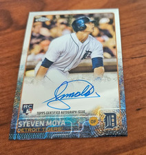 Steven Moya RC rookie card auto autograph 2015 Topps Chrome AR-SM. rookie card picture