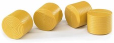 Bruder 02344 Accessories - Set of 4 Round Hay Bales Brown Small, 