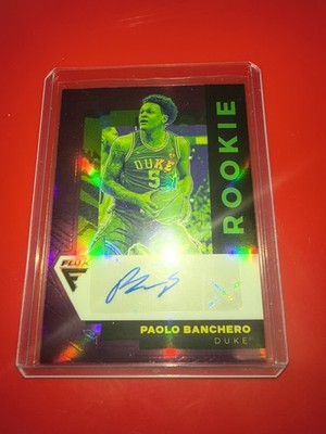 PAOLO BANCHERO 2022-23 CHRONICLES DRAFT FLUX PURPLE  ROOKIE AUTO 1/25 1ST PRINT