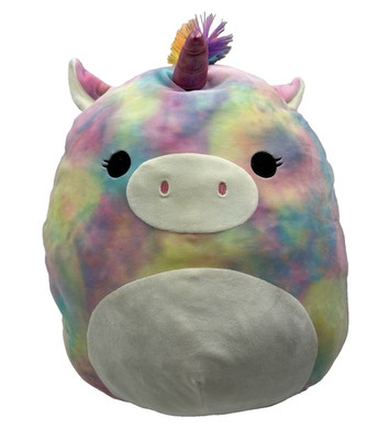Squishmallow Jaime Rainbow Plush 20'' The-Dye Pegacorn Unicorn
