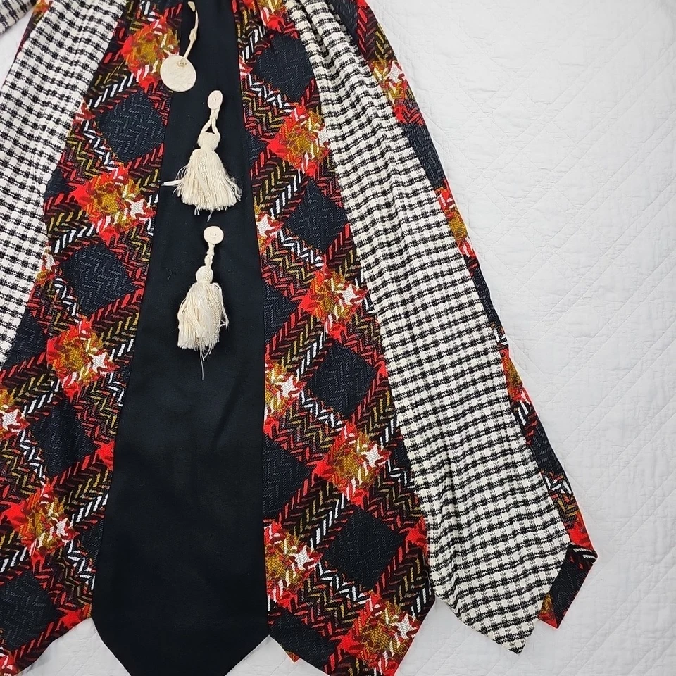 Maxi Falda Hippie De Colección Años 70 Chessa Davis Diseñador Sin Tirantes Vestido con Cinturón 29" Foto 3 de 4