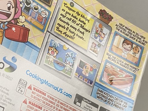 Cooking Mama 5: Bon Appetit Nintendo 3DS Game Case Cook Simulation Girl Girls - Picture 4 of 17