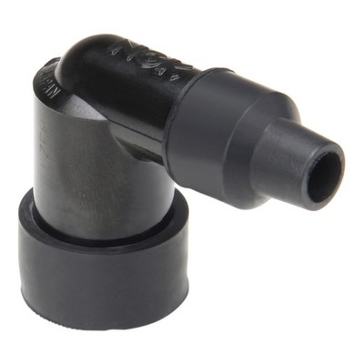 Zündkerzenstecker NGK LZFH ohne Widerstand 90° kompakt schwarz für Oldtimer