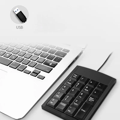 Pavé numérique portable 19 touches multifonctionnel léger facile à