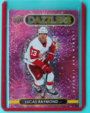 2021-22 Upper Deck Pink Dazzlers Rookie Card Lucas Raymond DZ-68 Detroit Red