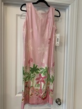 K Studio Sheath Dress Sleeveless 8 Vintage NWT “ Palm Beach” Scene 
