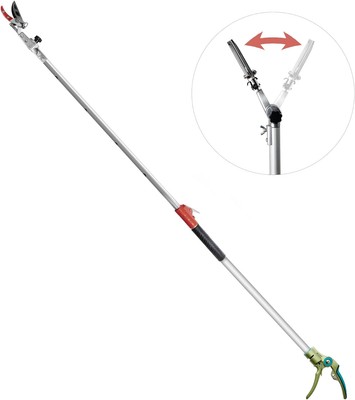 GARTOL Pruner for Garden, Cut Upto 1 Inch & Hold Telescopic Pole Silver 