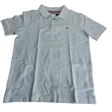 tommy hilfiger light blue polo shirt youth Size M 12-14