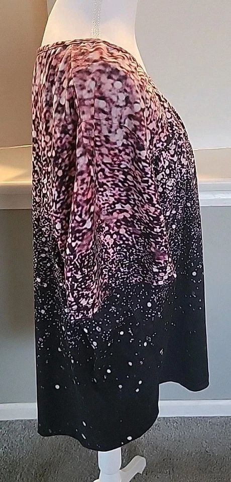 Blusa blusa feminina plus size gola redonda solta casual manga curta 5x - Imagem 4 de 4