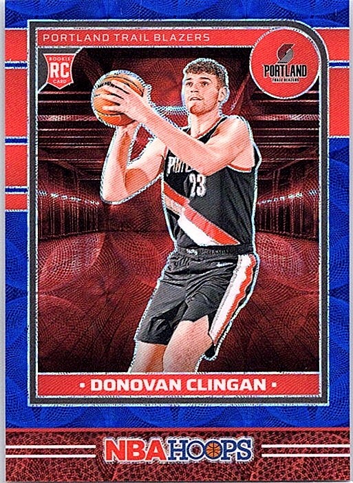 2024-25 Hoops #237 Donovan Clingan Blue Scope #/99