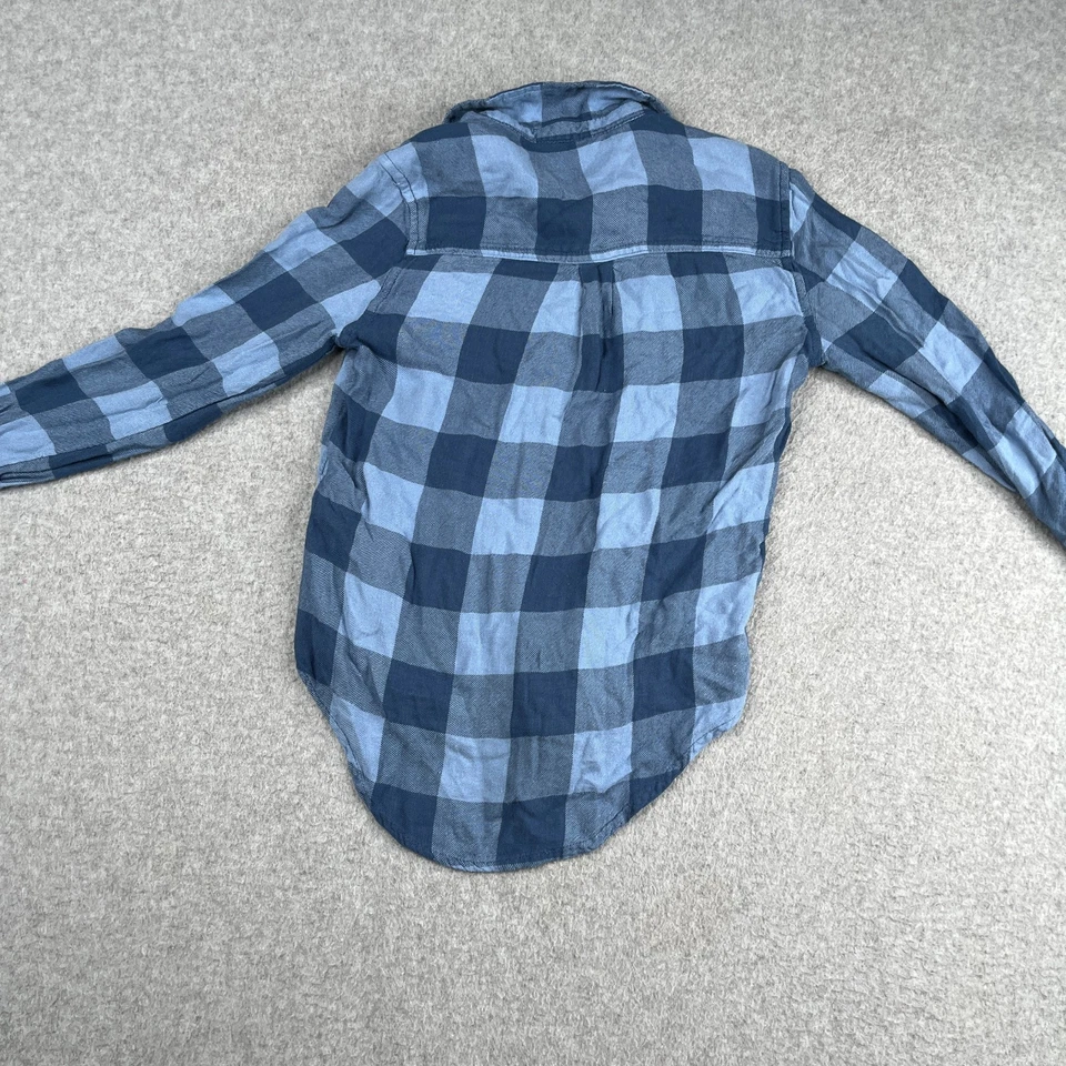 Camisa Abercrombie Niños Abotonada Manga Larga Talla 7/8 Azul Cuadros Informal Foto 4 de 4