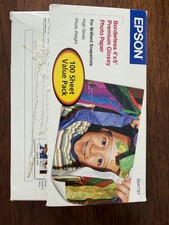Epson Premium S041727 Photo Paper - 100 Sheets - NEW Sealed Package