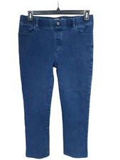Betabrand Jeans Large Petite PL Pull On Straight Leg