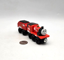 Thomas  Friends Wooden Railway Train Tank Roll N Whistle James Engine  Tender