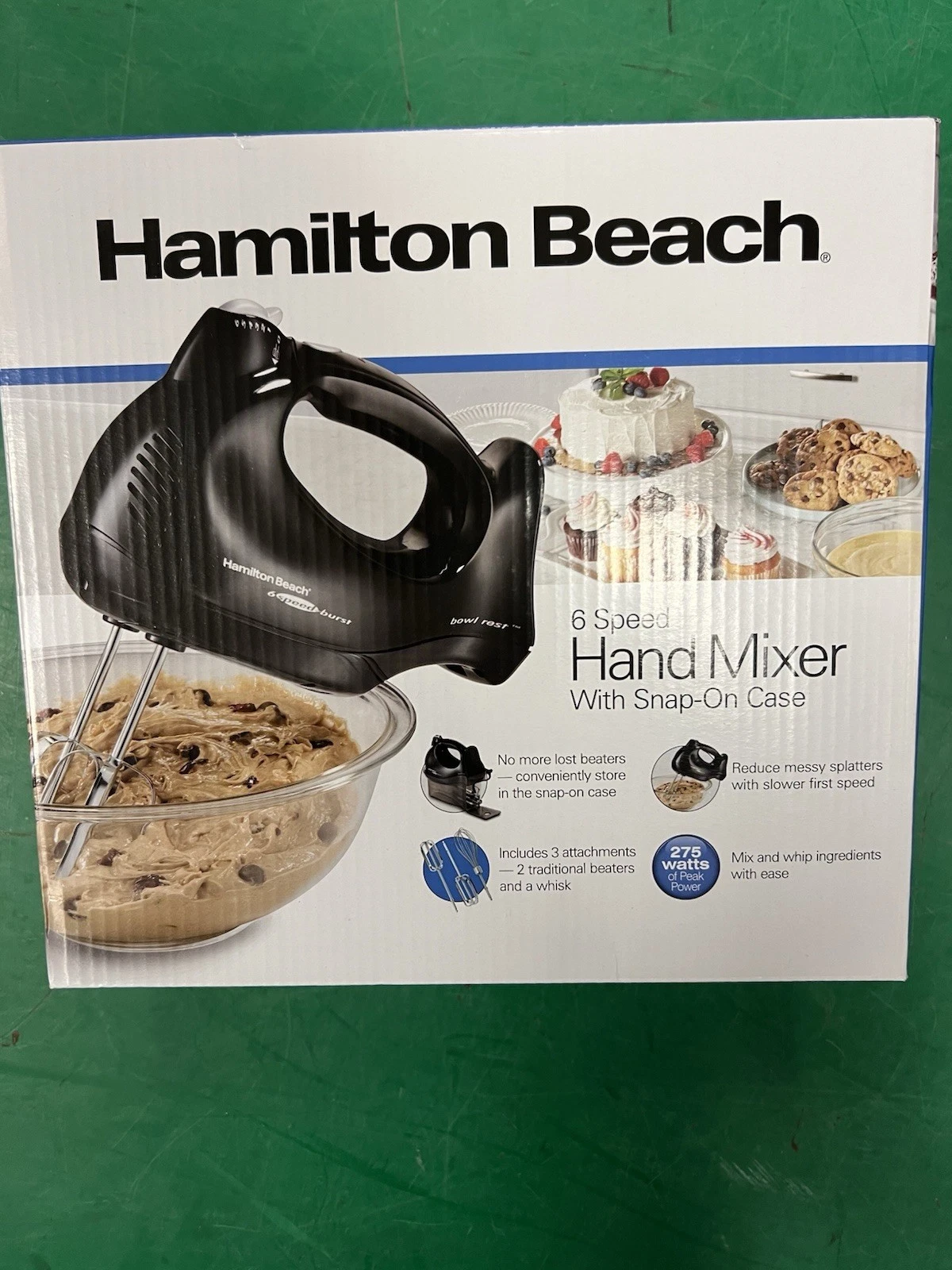 Hamilton Beach 62692G 6-Speed Hand Mixer QuickBurst Snap-On Case Beater Whisk
Opens in a new window