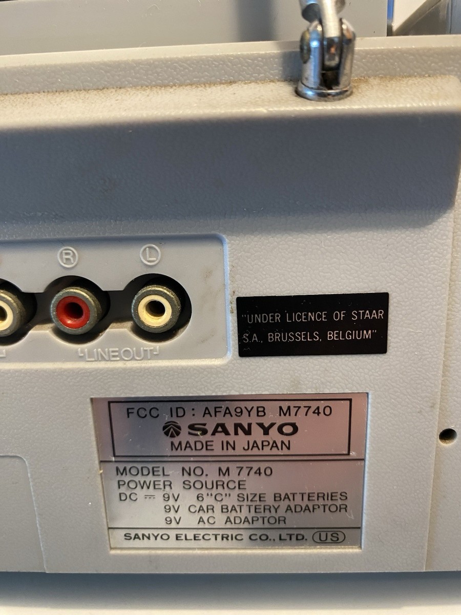 さ*♪様 A7574 SANYO IMP-21J 3DO ソフト付き 箱有り Sanyo M7740 VINTAGE Grey / Silver BOOMBOX Radio Cassette Player