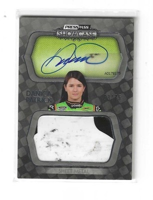 *2010 Showcase RACE-USED SHEET METAL-AUTOGRAPH #51 Danica Patrick-ROOKIE-#67/75*