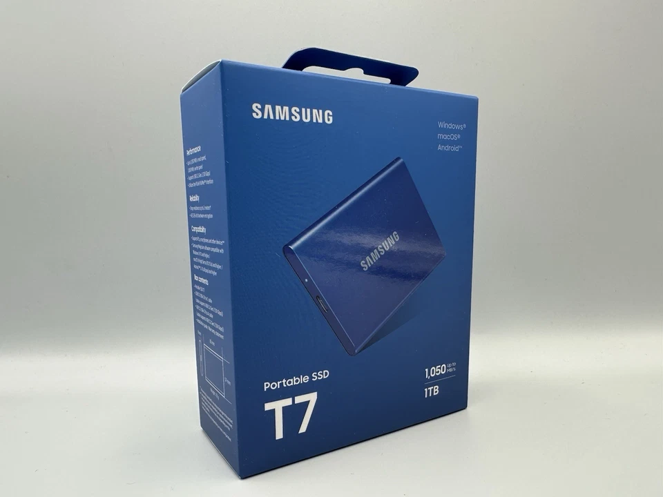 SAMSUNG Portable SSD T7 PC/Mac Festplatte, 2 TB SSD, extern, Indigo blue - Bild 2 von 4