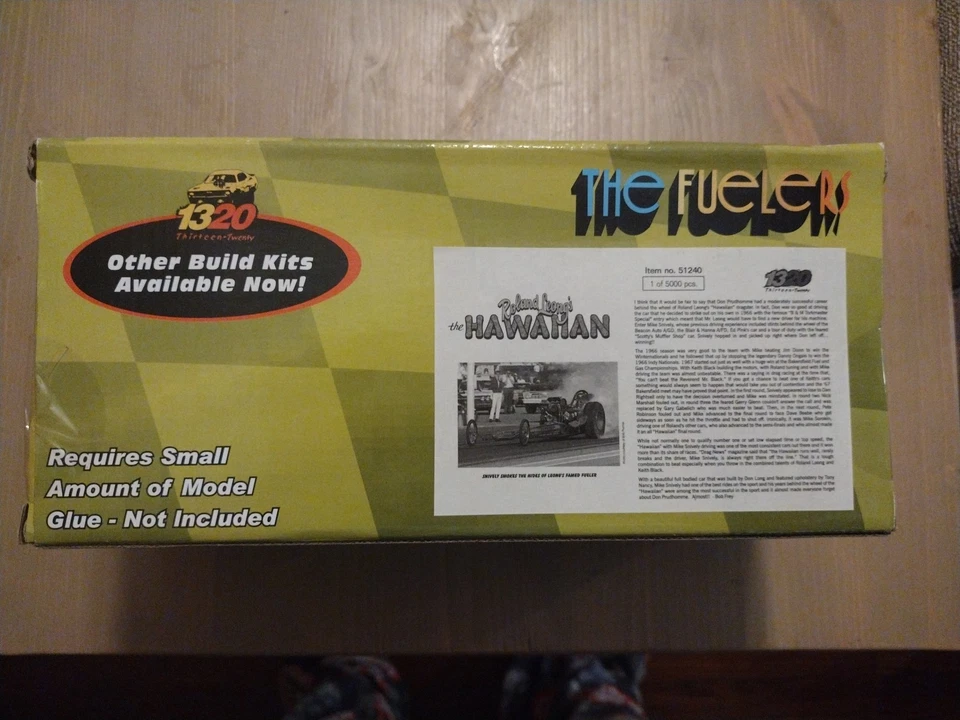 1/24 1320 The Fuelers ROLAND LEONG Hawaiian 2007 Top Fuel Dragster Modelo Kit #2 Foto 3 de 3