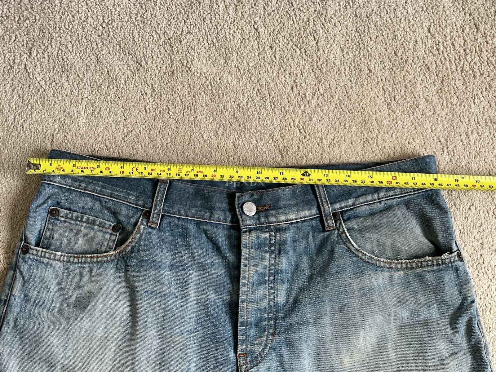 Prada Denim Blue Bermuda Shorts Size Waist 34” Mens Shorts thumbnail 15