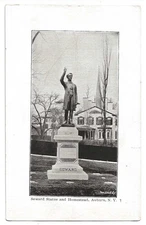 Private Mailing Card, Auburn New York c1900 William Henry Seward Statue, Home